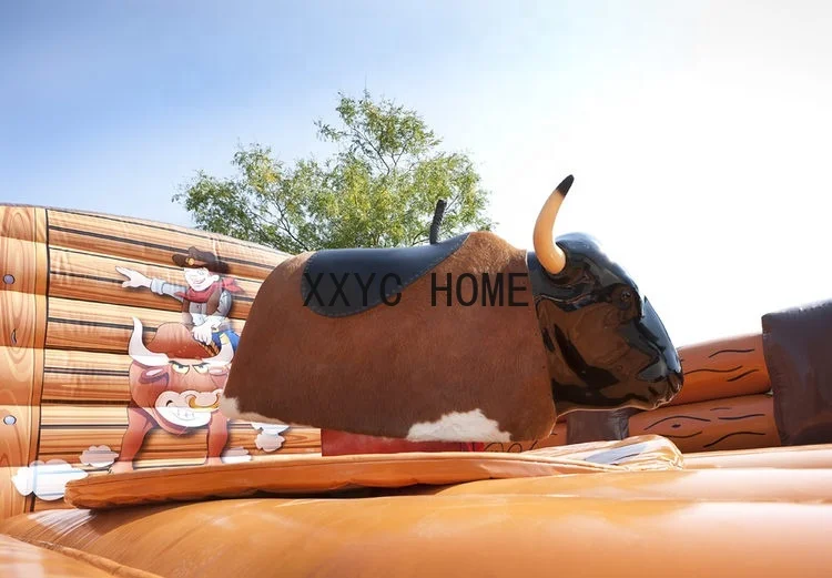Commercial used adults mechanical games rodeo bull riding machine controls inflatable mechanical bull ride for sale