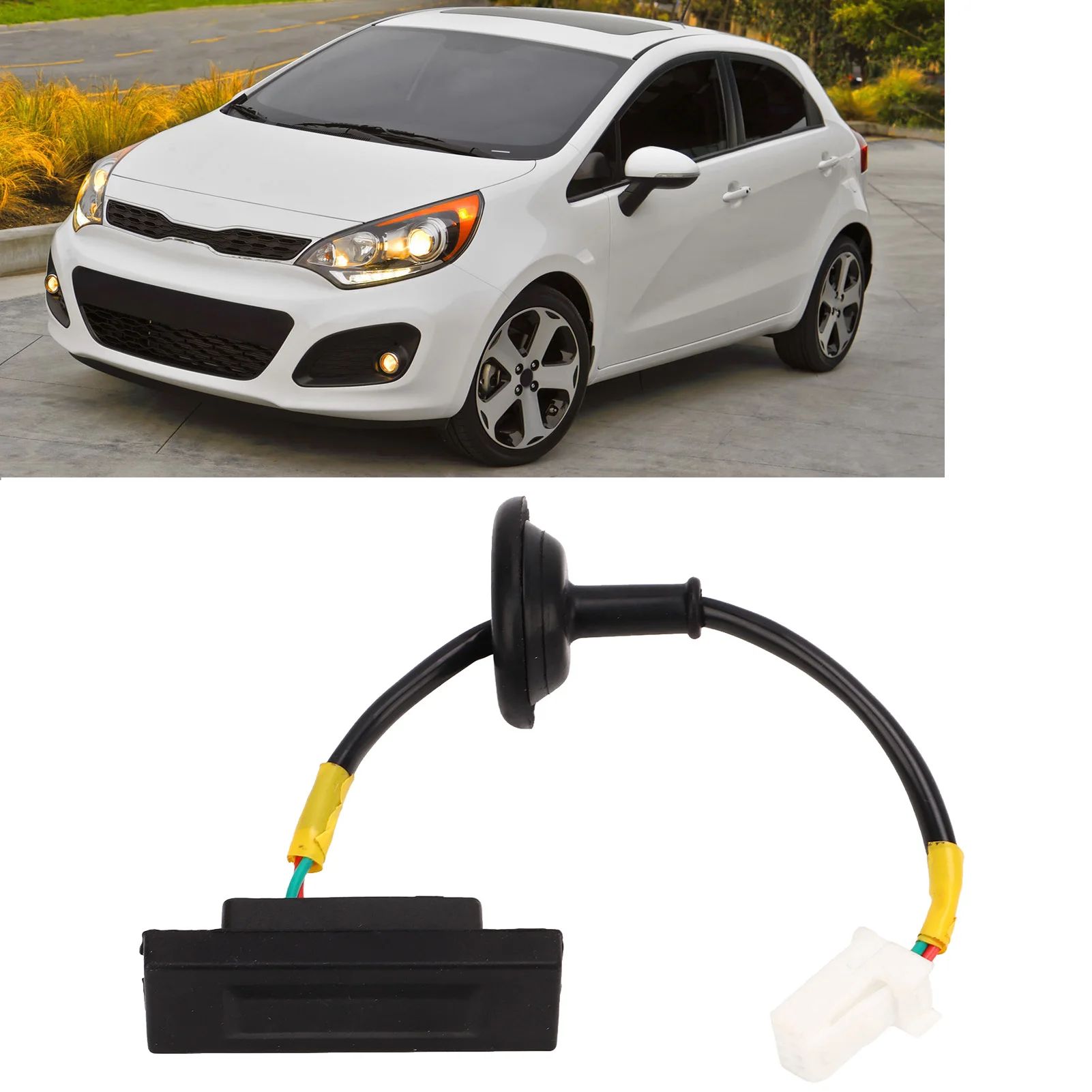 Tailgate Trunk Release Button Rear Trunk Lid Lock Boot Release  81260‑1W220 Replacement for  Picanto TB 2011‑2017