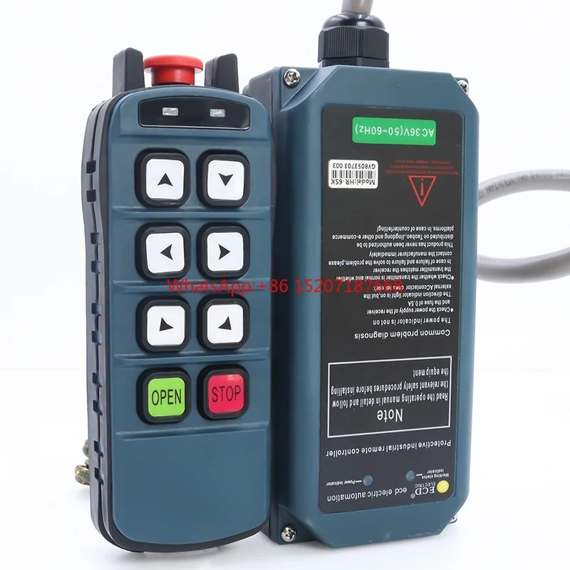 

Good quality 6 buttons single speed smart strong penetration waterproof tower crane remote control with FCC and CE certificate