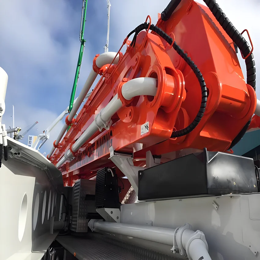 Brand New SQ52-XR Truck Mounted Concrete Placing Boom Pump Truck Good Quality 20m-50m 180m³/h Output Powerful Machine Hot Sale