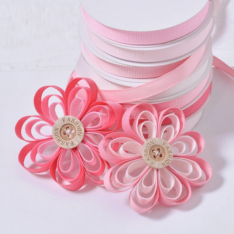 Pinks Grosgrain Ribbon 1/4 \