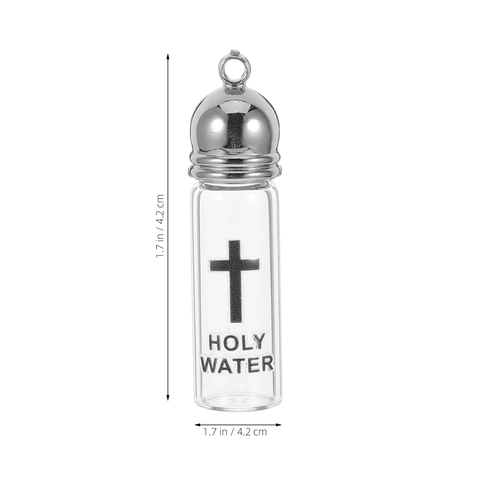 Doop Heilige Waterfles Kruis Ontwerp Glas Christelijk Vessel voor Heilige Ceremonies Thuis Kerk Gebruik Geloofssymbool