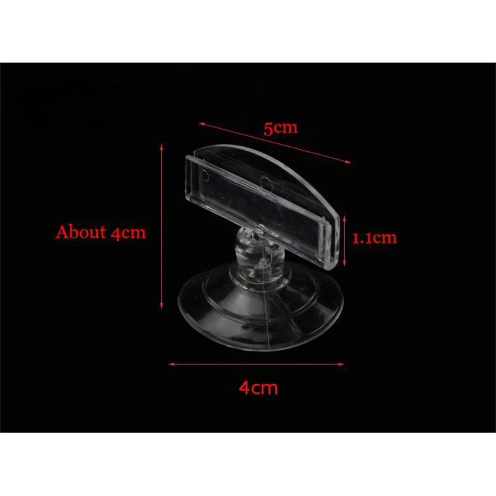 Pop Suction Sucher Cup Stable Base Clear Sign Display Promotion Price Tag Clips Holders Strong Suck Name Card Holder Rack