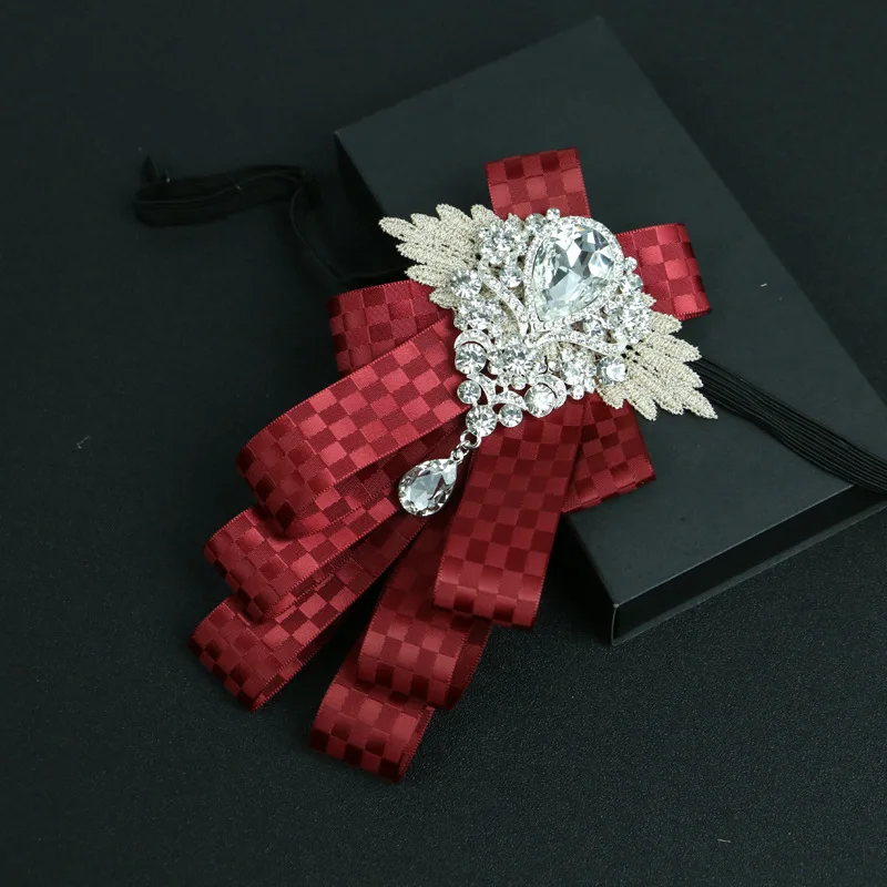 Papillon solido di lusso Papillon casual per uomo Donna Colletto uniforme Farfalla Bowknot Adulto Nero Navy Papillon Cravatte Ragazze Papillon