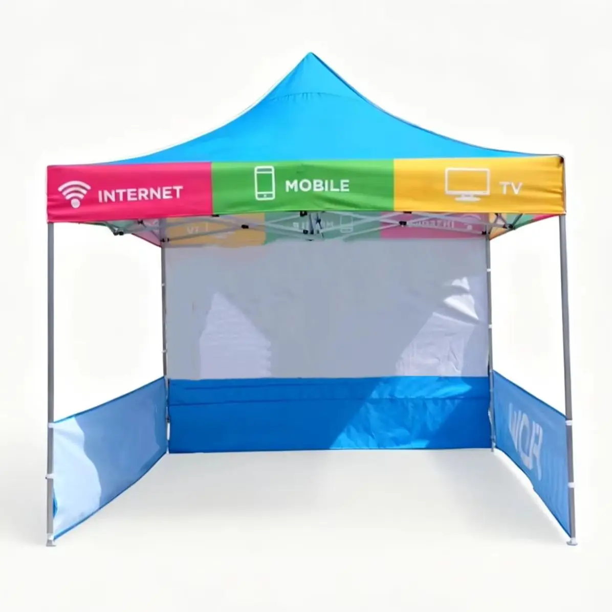 Custom Printed Designed Logo Advertising Fabric Canopy Tents Roof Outdoor Custom GazeboAdvertising Party Folding