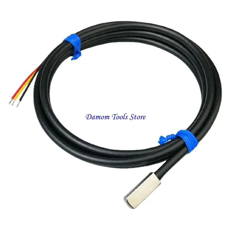 57BE Industrial Thin Flat Surfaces Mount Temperature Sensors With RVVP Shielded Cable