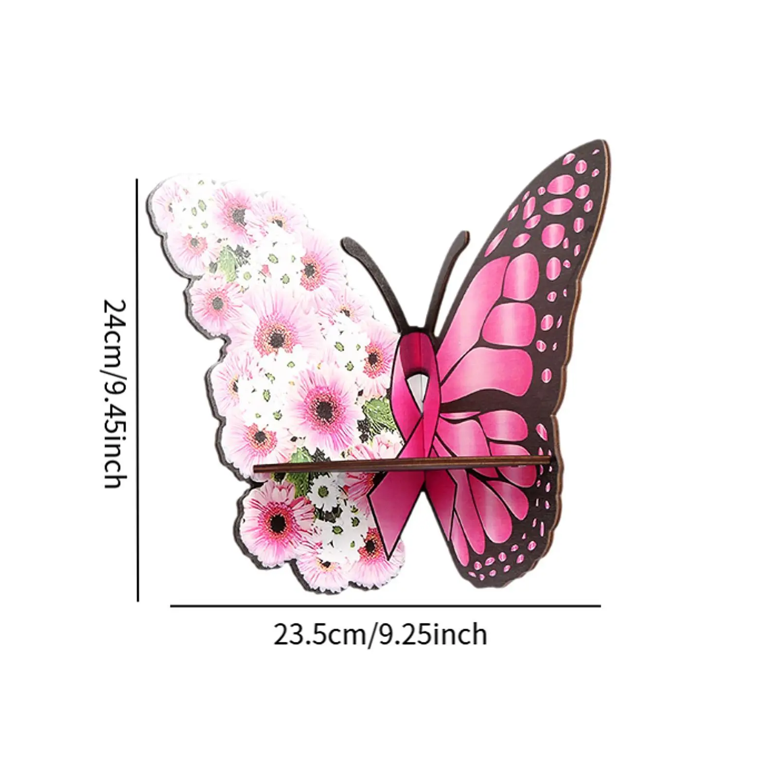 Floating Shelves Wall Display Wood Butterfly Corner Rack Small Shelf Organizer Storage Furniture for Apartment