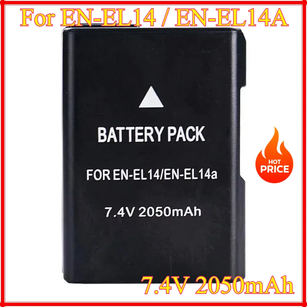 

EN-EL14a EL14 2050mAh CAMERA BATTERY EN-EL14 for Nikon P7000 P7100 P7800 P7700 D3100 D3200 D3300 D3400 D3500 D5600 D5100 D5300