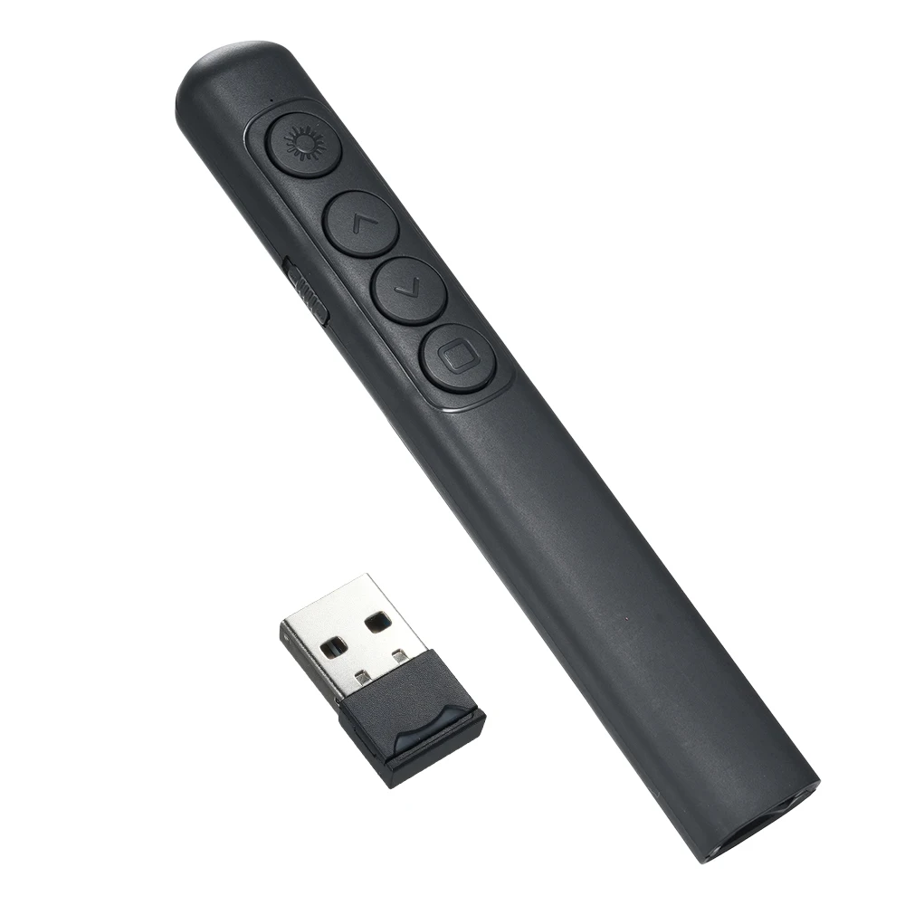 Laser Presentation Pointer 2.4G Wireless Demonstration Remote Control Pen for PowerPoint PPT Compatible with MAC/Windows