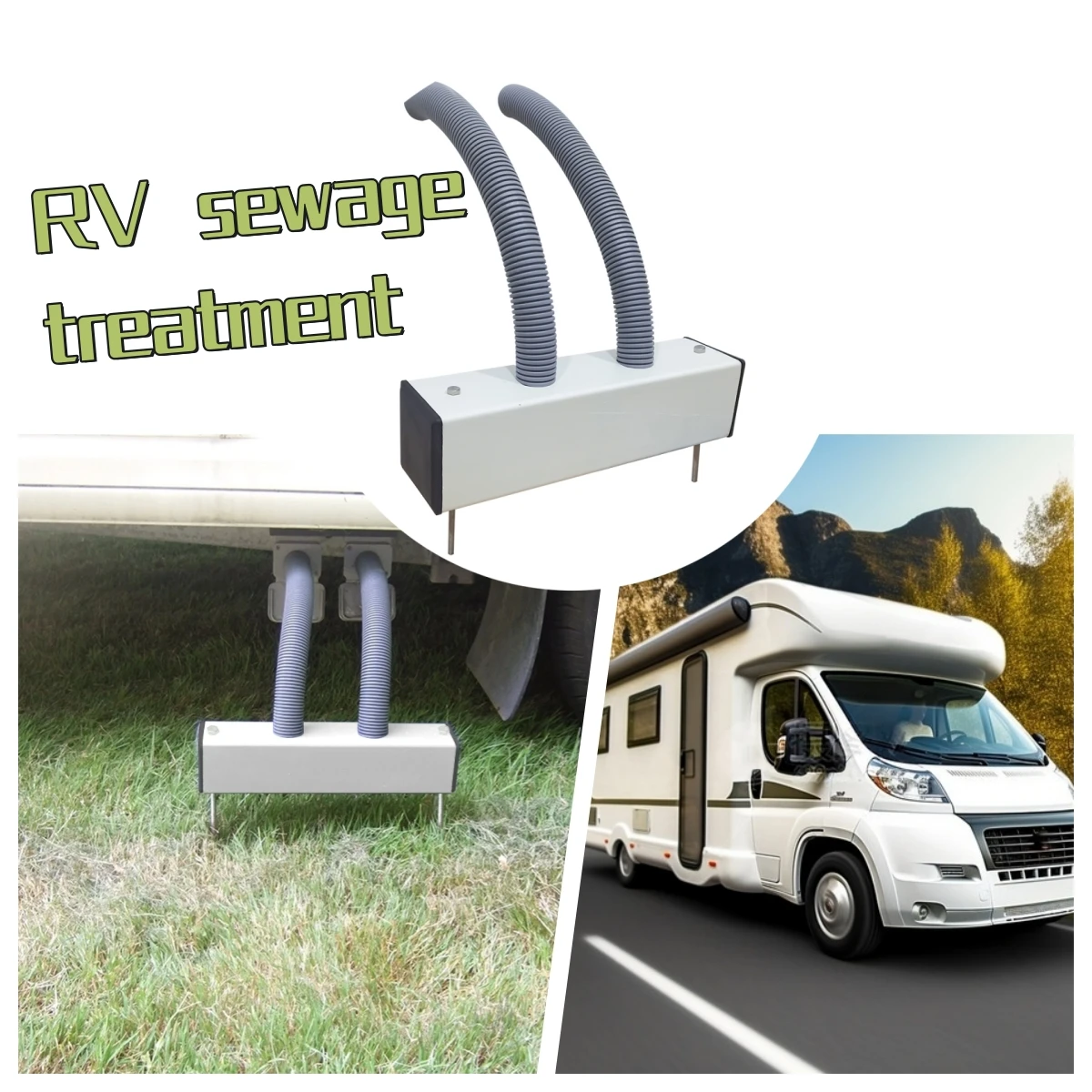 

Eco-Friendly Greywater Disposal System Bio Filter For Caravan Camper Van Twin Single Pipe Odorless Waste Water Treatment