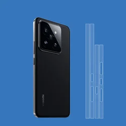 Colorful Matte Phone Side Sticker Frame Film For Xiaomi 14 Pro 13 Redmi Note 13 Pro+ 12 Turbo K60 Ultra K70 Matte Edge Skin Wrap
