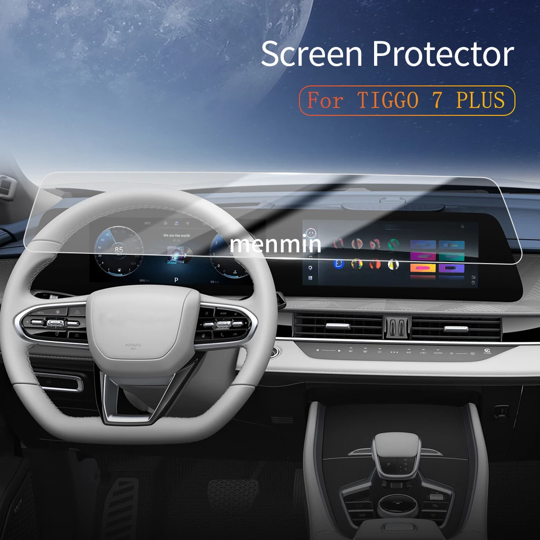 

Car Stickers Dash Carplay Mirror Screen Protector Display Tempered Glass Protective Film Vehicle For25 Chery TIGGO 7 PLUS