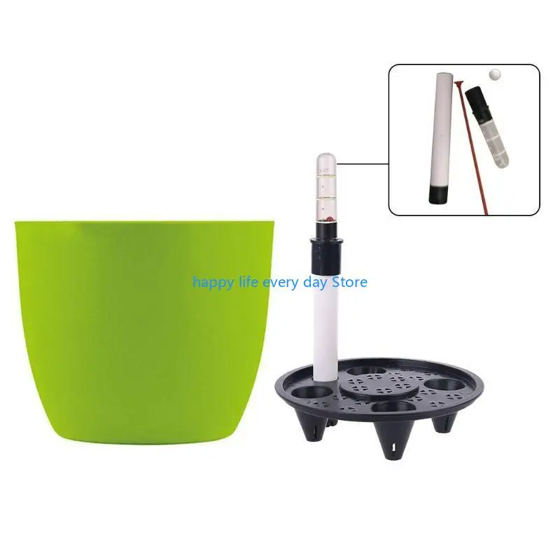T8uc PP Selbstbewässerungsplanter Blumentöpfe Innen mit Wasserstandindikatoren 6x5 Garten moderner dekorativer Pflanzer Topf