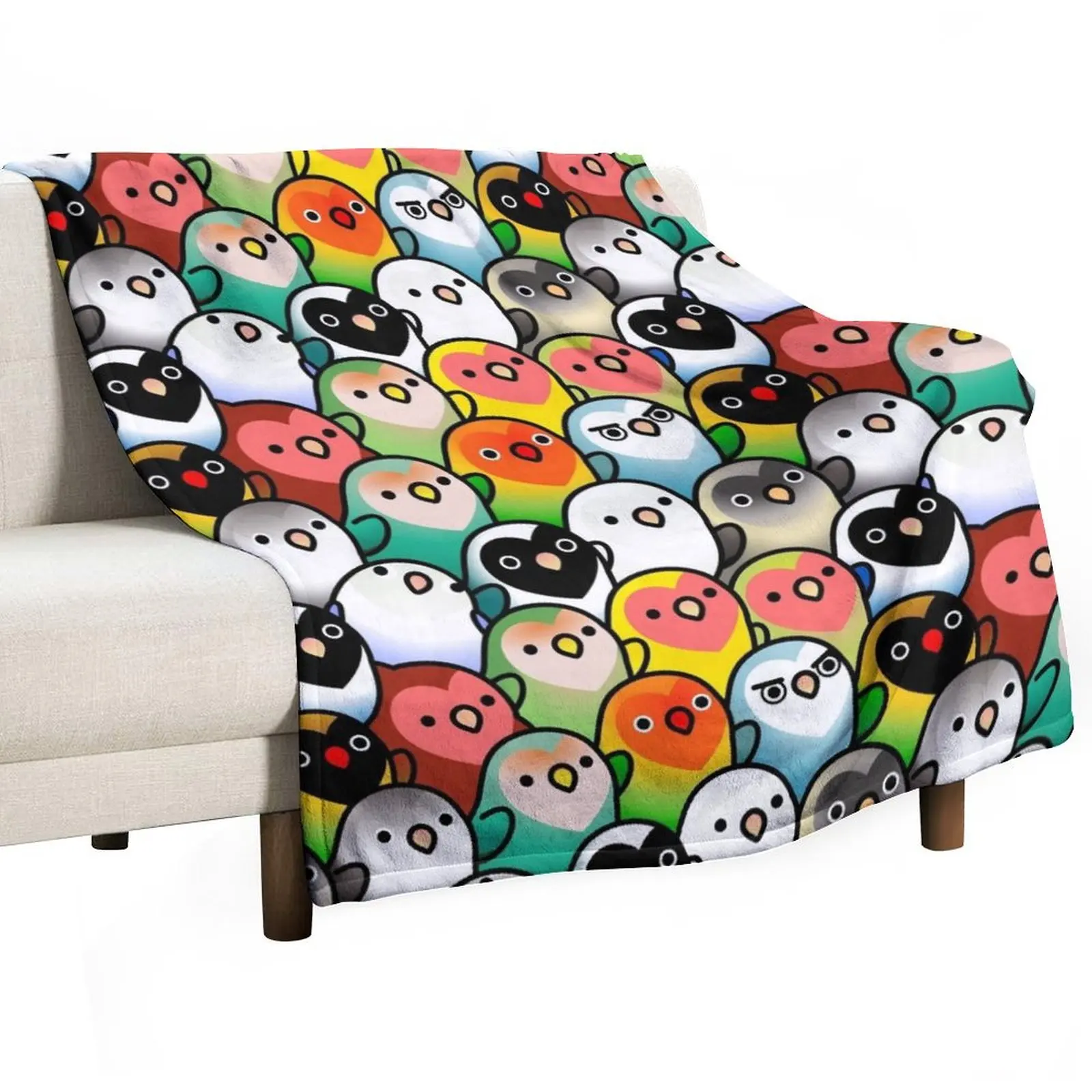 A Lot of Lovebirds Throw Blanket decorative halloween for sofa Tourist Blankets