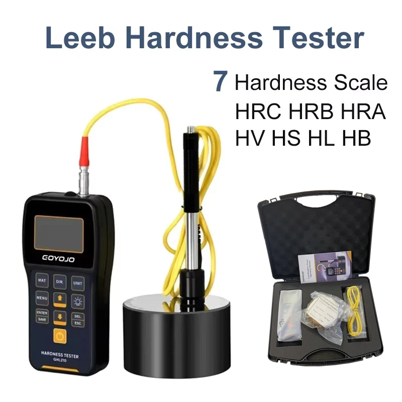 Metal Leeb Hardness Tester Stainless Steel Alloy Copper Hardness Measuring Meter HRC HL HB HV HS HRB Hardness Testing Gauge