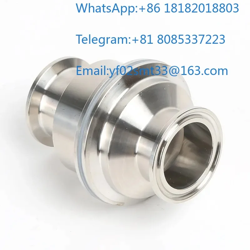 304 316L Stainless Steel Clamp Quick Release One Way Vertical Food Grade Check Valve