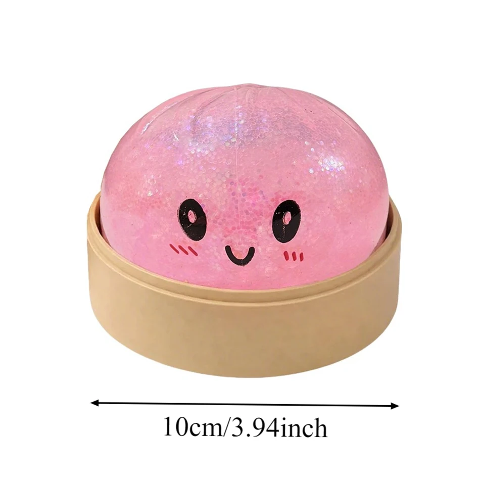 High Quality Dumpling Squishy Gold Bursting Water Droplets Blind Box Relaxing Anxiety Antistress Rebound Squeeze Reliever Toy
