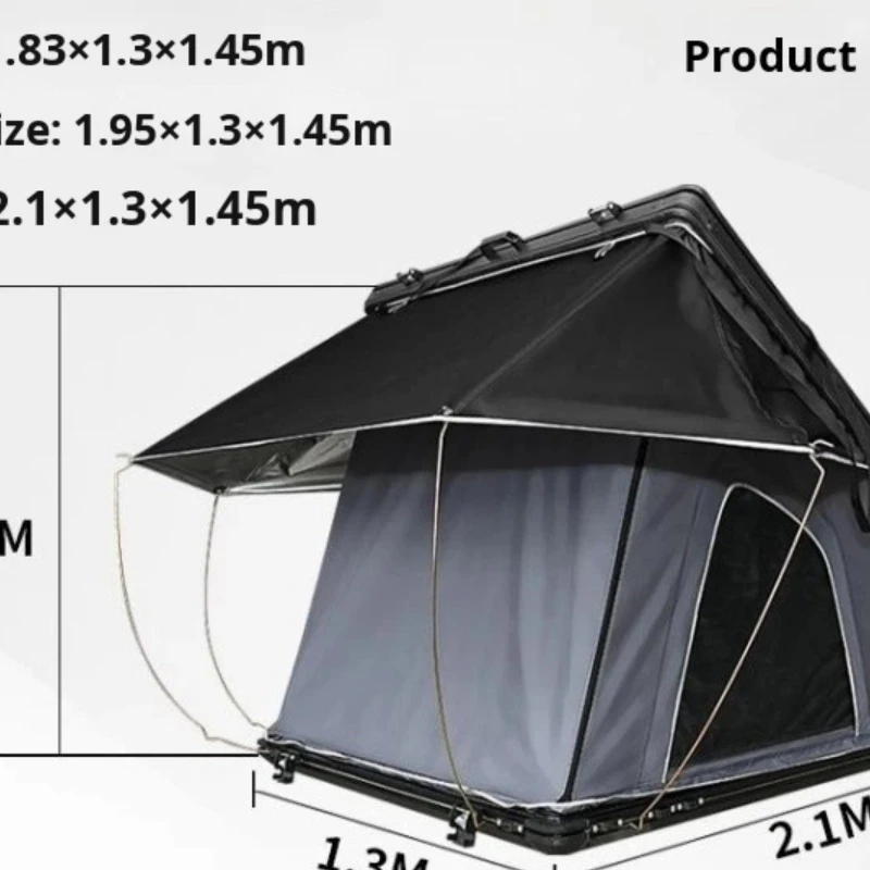 Premium Fully Automatic Folding Camouflage Rooftop Tent Aluminum Alloy Rainproof Outdoor Use