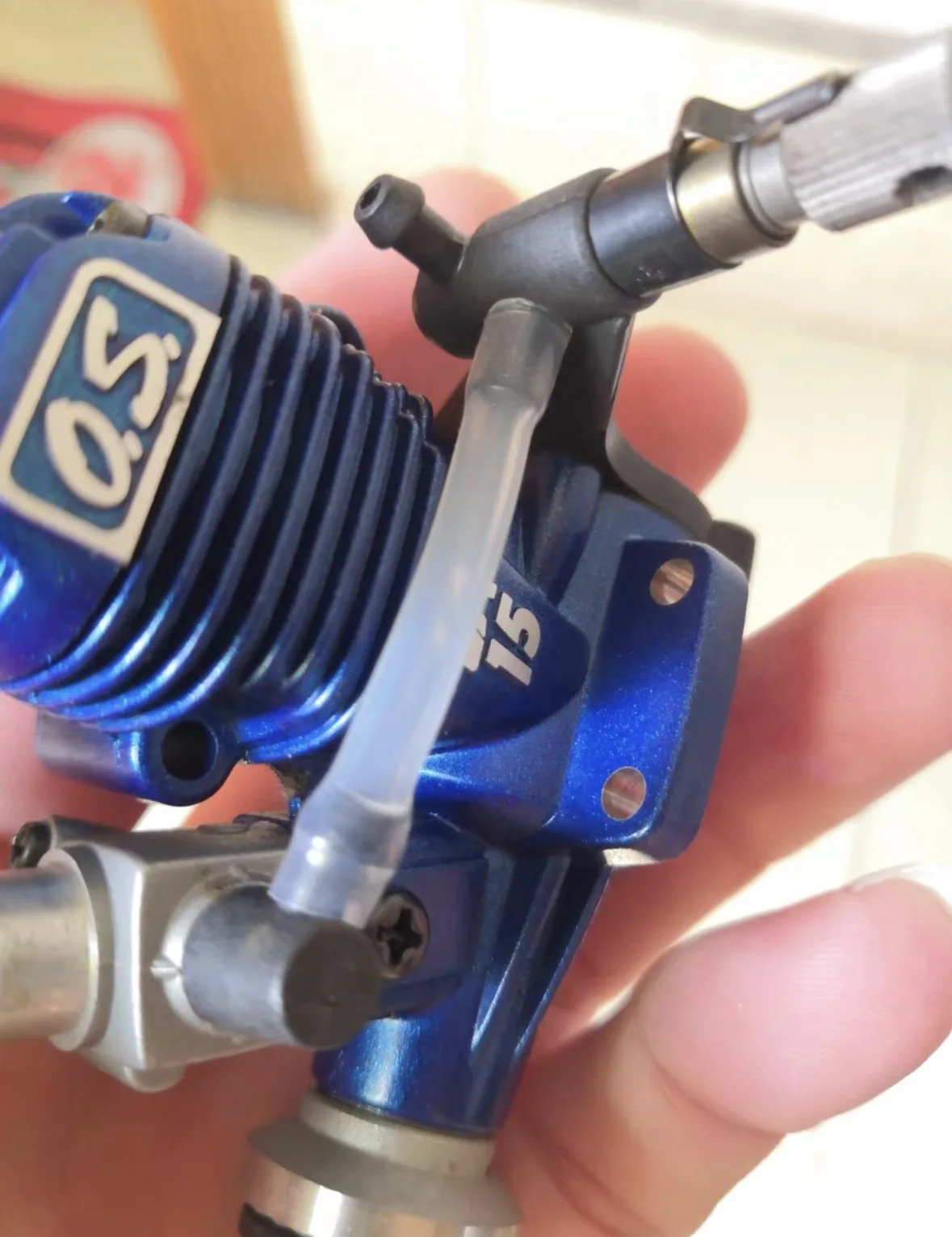 Japan Os Engines Max 15La-S Nitro AiRCraft Engine OS max LA 15 blue - rc motor With muffler No box