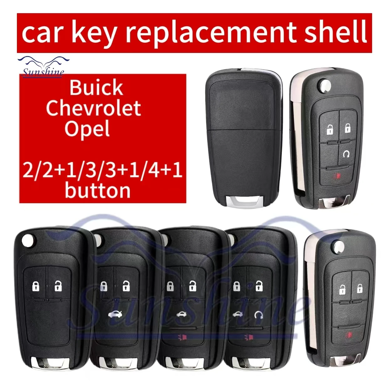 

Sunshine car key replace shell Suitable for Buick Excelle GTXT New Regal New Regal Chevrolet Cruze Remote Control Key shell