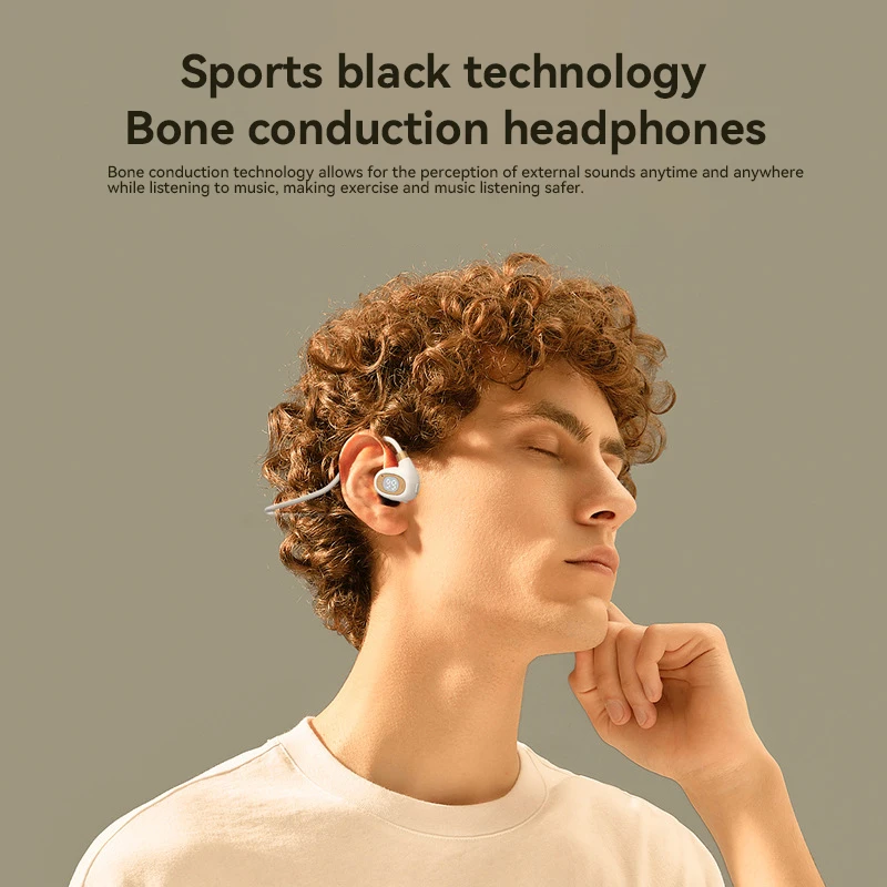 Xiaomi Bone Conduction หูฟังบลูทูธ Earless IPX7 กันน้ํา Ultra-long Endurance สเตอริโอ Air Conduction หูฟังกีฬา