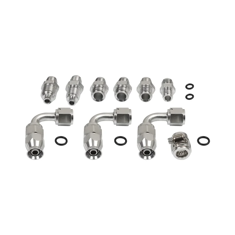 

6AN Power Steering Hose Kit For Chevy C10 LS Swap Connects GM Type II Power Steering Pump Car Accessories
