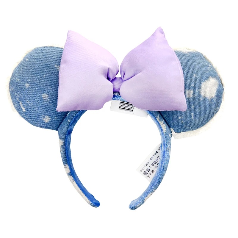 2024 Disney Mickey Mouse Ear Headband Little Mermaid Princess Headwrap Adult/Kid Plush Cosplay Hair Accessory