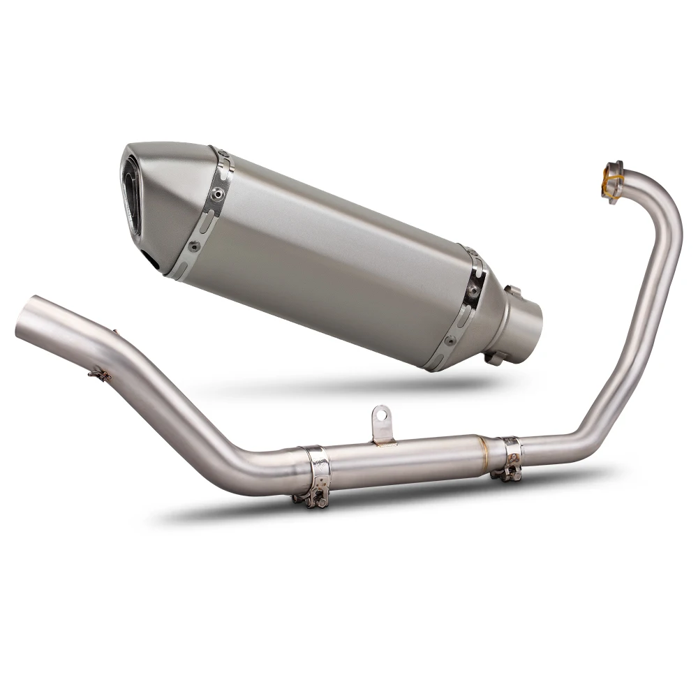 

300NK Exhaust System For CF MOTO 250SR 300SR 250NK Motorcycle Exhausts Pipe Street Bike Manifold 370MM Muffler with DB Killer