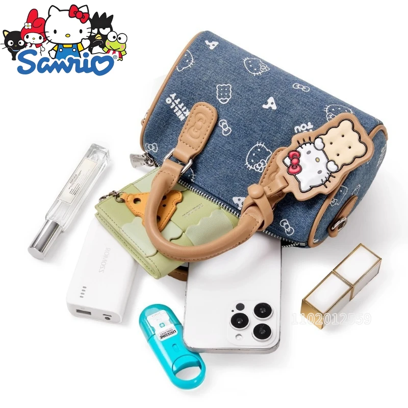  Hello Kitty Original New Mini Women's Handbag Cartoon Cute Women's Shoulder Bag Fashion Trend Mini Casual Women's Bag
