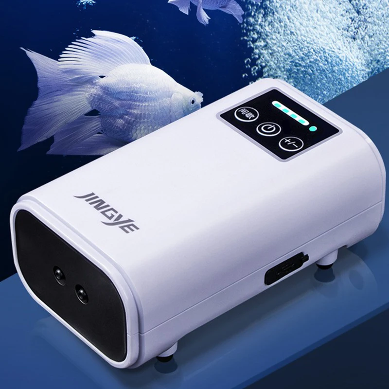 1Pc Oxygen Pump Portable Oxygen Compressor Usb Rechargeable Air Pump Aquarium Fish Tank Outdoor Fishing Accessories Dropship