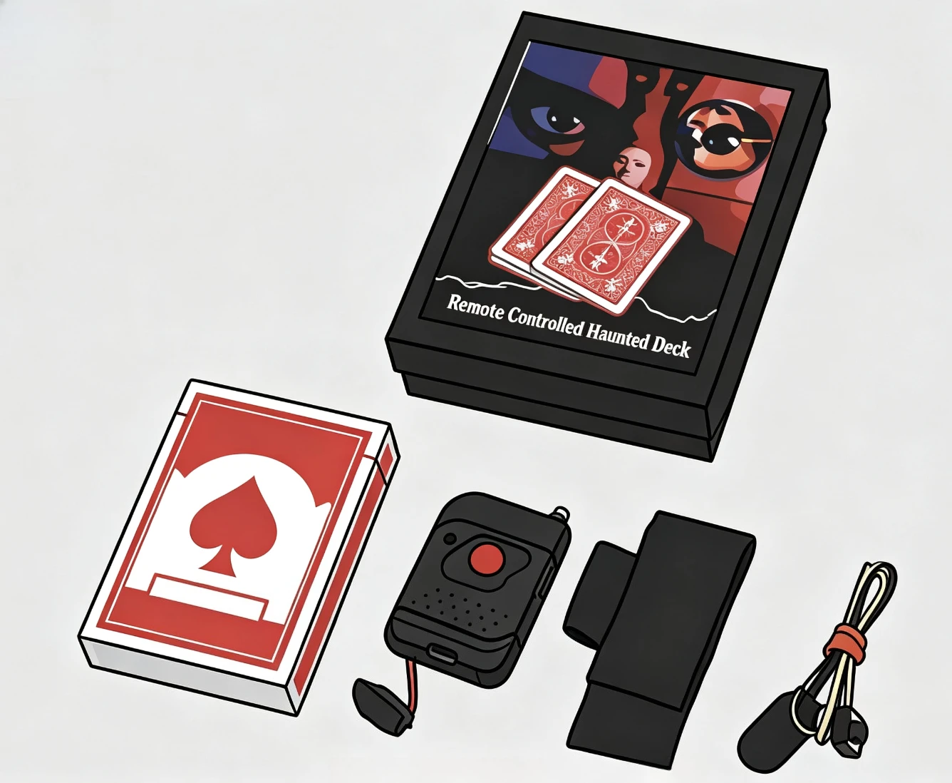 invisible-hand-remote-control-magic-trick-selected-card-prediction-mentalism-close-up-magic-illusion-gimmick-prop-magician