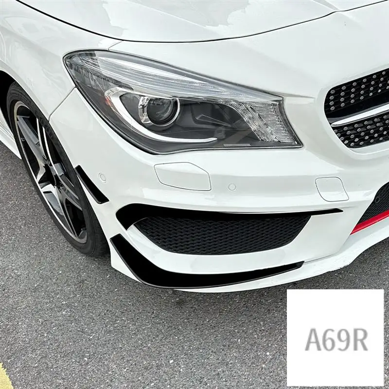 

A69R-For Mercedes Benz CLA Class C117 AMG Line 2013-2015 Front Bumper Lip Splitter Spoiler Diffuser Cover Trim