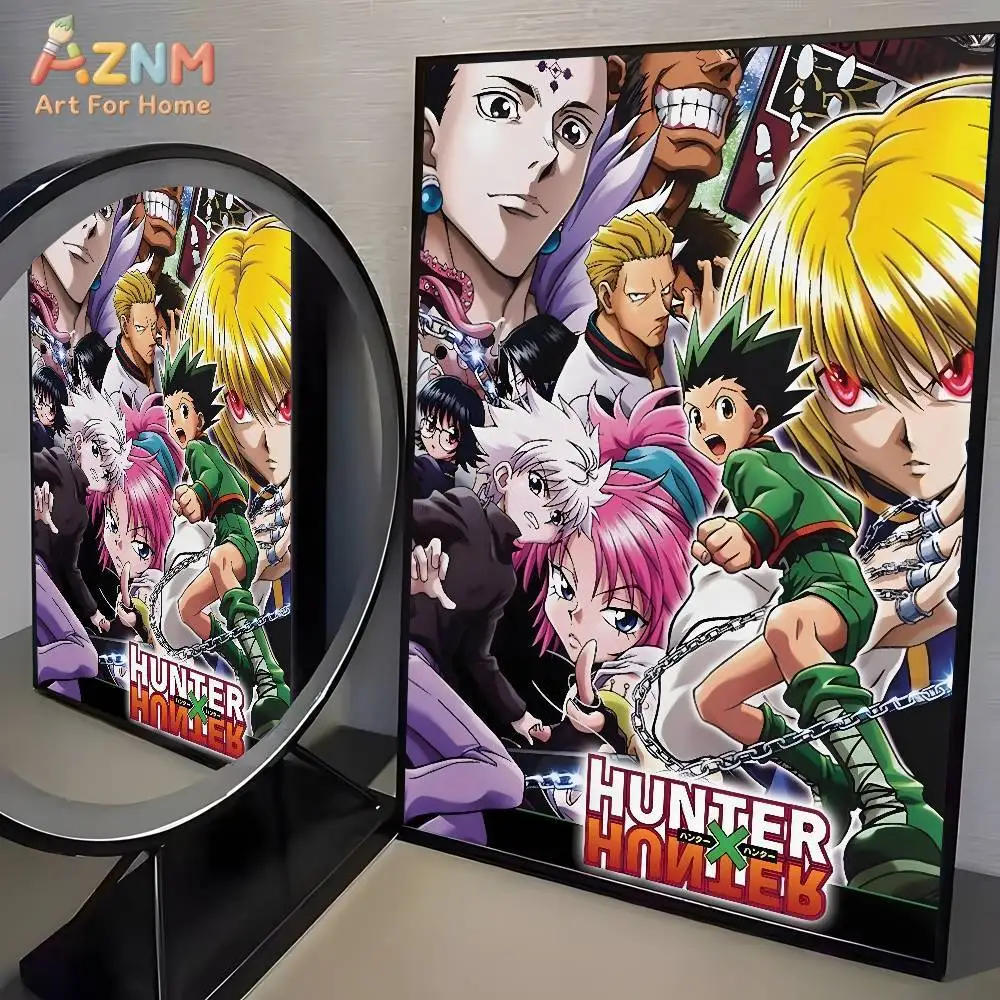1pc AZMNHot Japan Anime Hunter X Hunter poster art HD canvas advanced aesthetic Printing Paper Wall Art for Room Home Decor image 5