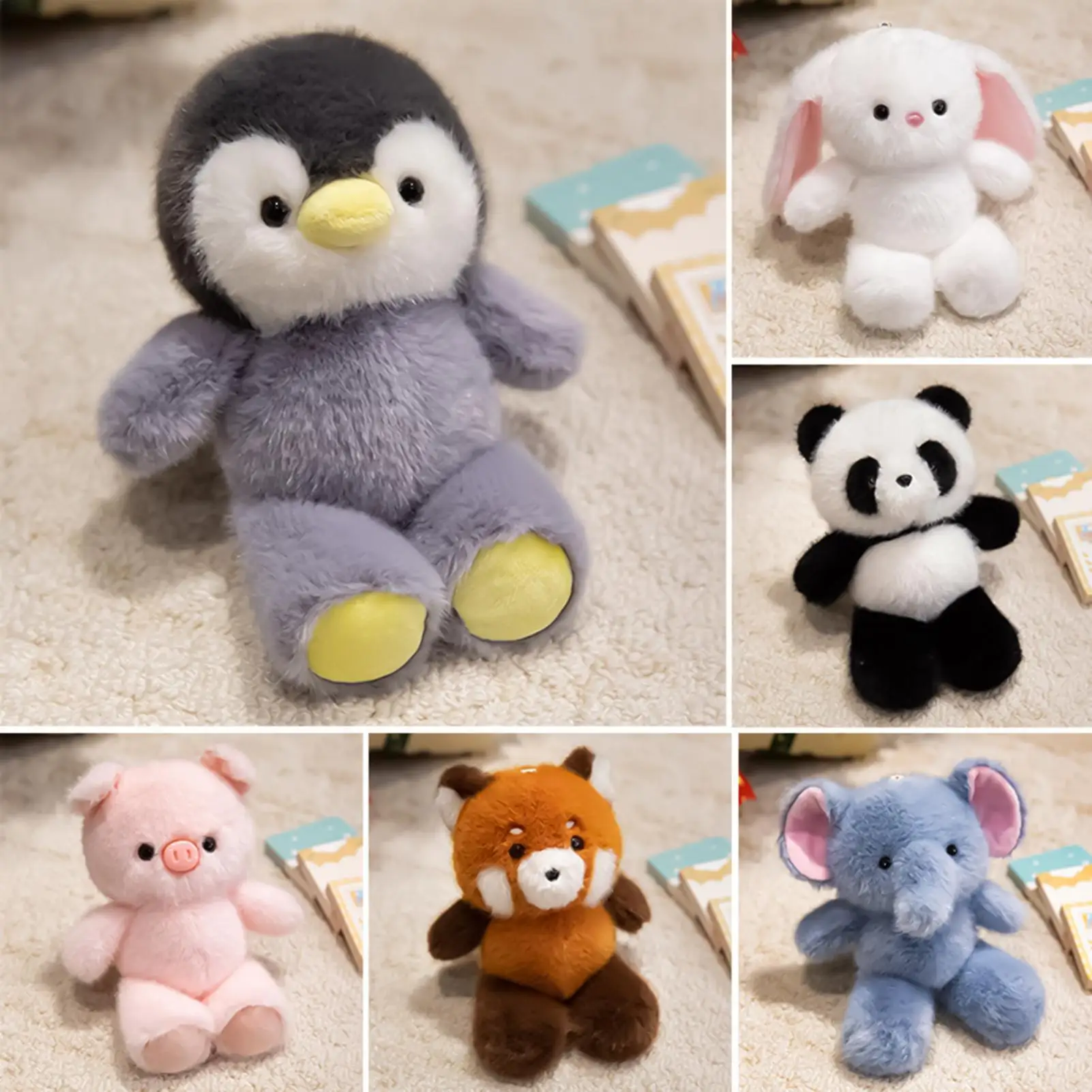 

2025 New 25cm Panda Stuffed Plush toy Doll Soft Kids Pillow Doll Cartoon Stuffed Animals Plush Children Toy Christmas Gifts
