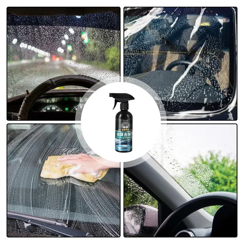 Ceramic Softening Molecules Car Glass Oil Film Removing Paste Deep Cleaning Polishing Glass Cleaner For Auto Windshield Home