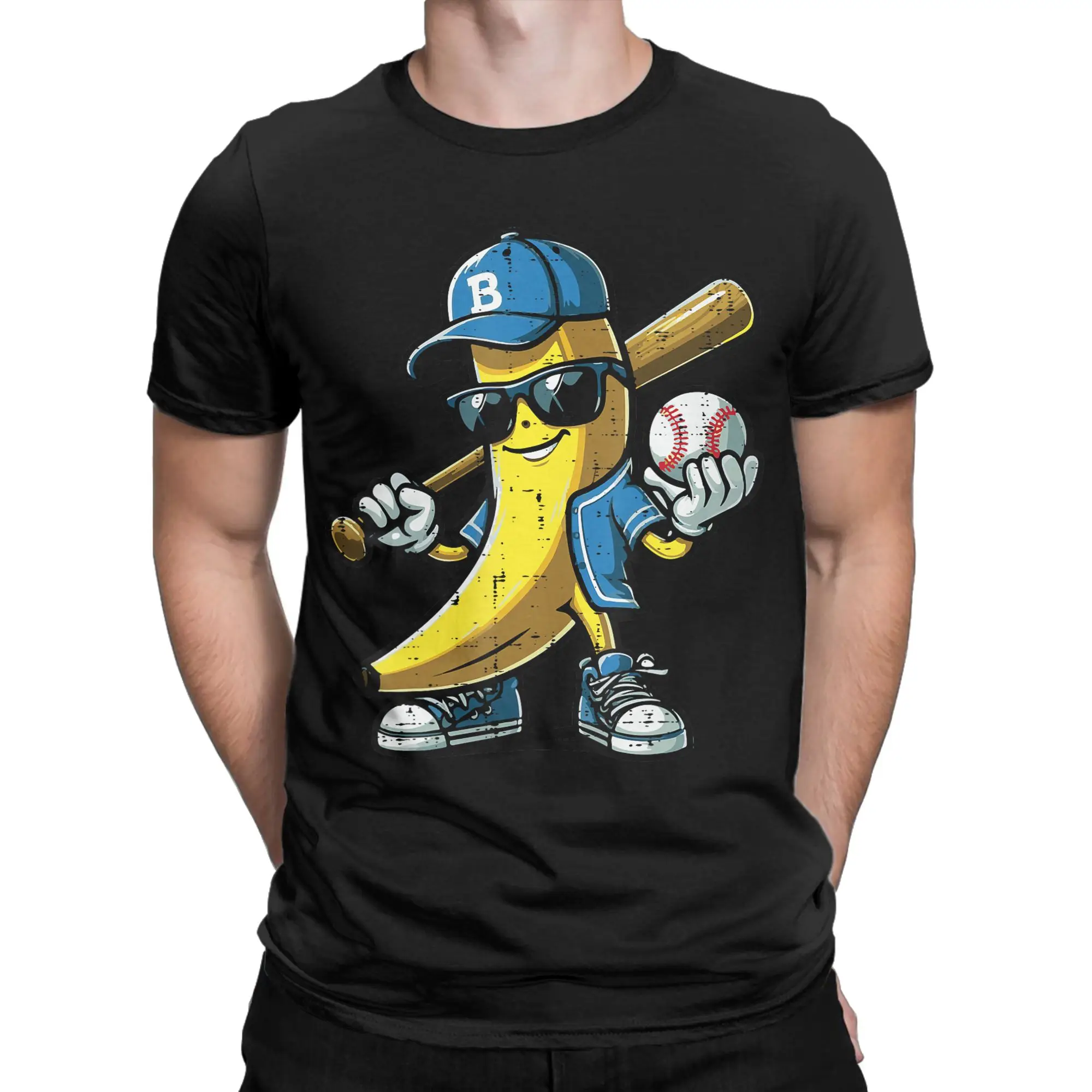 Banana Ballers Men T Shirt  Amazing Tee Shirt Short Sleeve Crew Neck T-Shirts Cotton Plus Size Tops