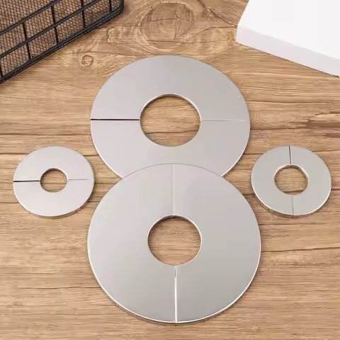 New Stainless Steel Chrome Flange Cover Faucet Decor Faucet Accessories Pipe Wall Covers Faucet Decorative Cover