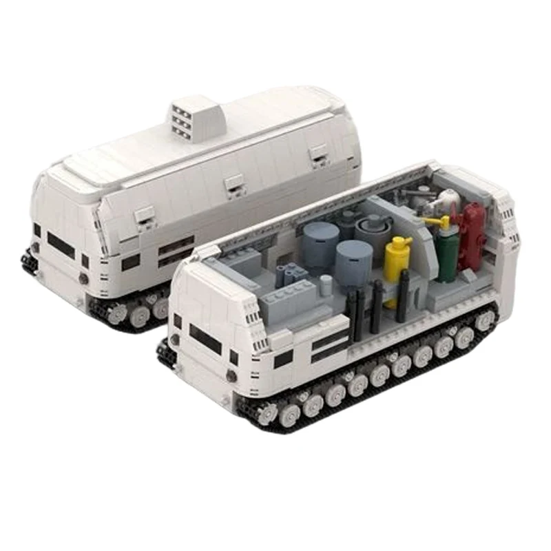 Auxiliary Support Vehicle Model MOC Building Bricks War Equipment Modular Technology Gifts Holiday Assemble Children Toys Suit