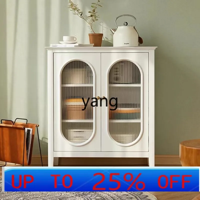 

LHH solid wood simple dining side cabinet modern storage household multi-functional retro wind storage cabinet