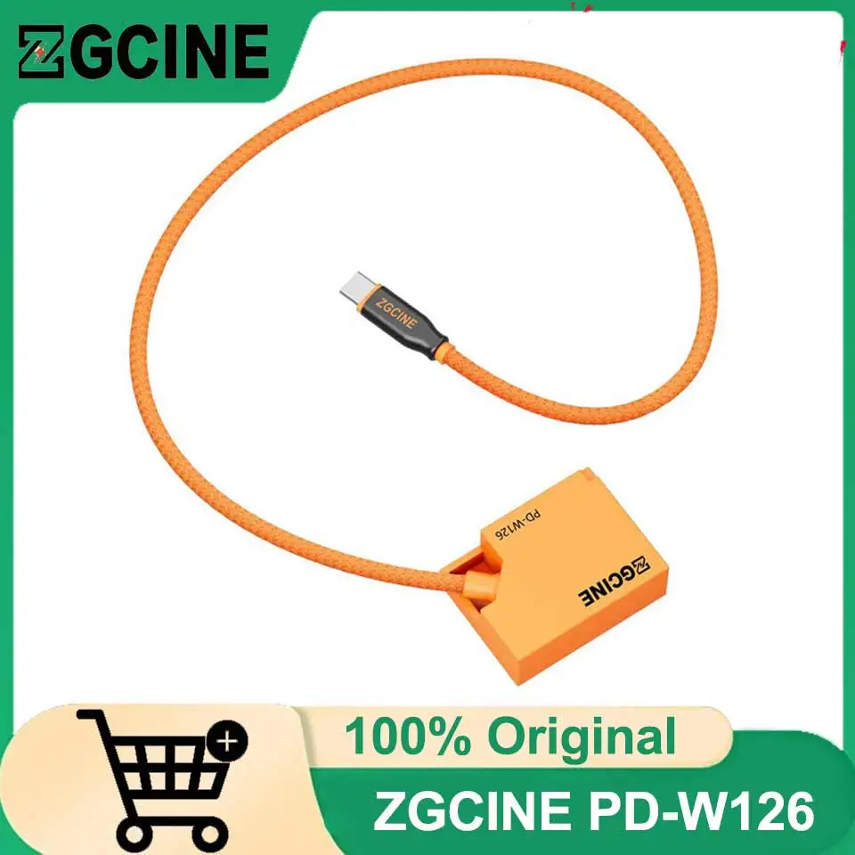 ZGCINE PD-W126 USB-C PD to W126 for Fujifilm Dummy Battery Cable(braided wire)