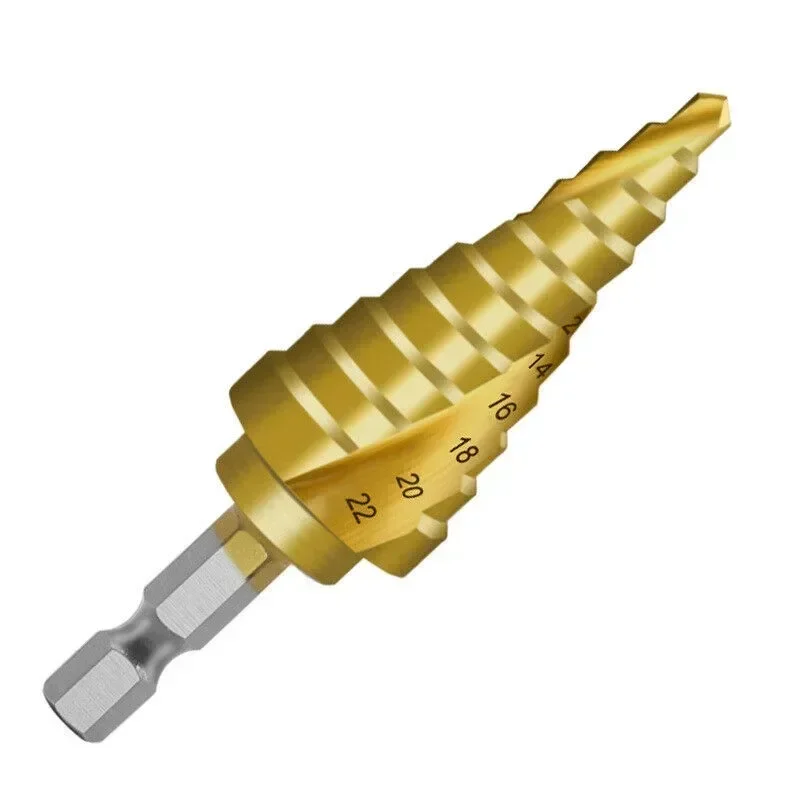 Imagem -03 - Broca de Parafuso Hexagonal de 422 mm Hss Espiral Passo Cone Broca Ferramenta de Perfuração de Carboneto Broca Passo