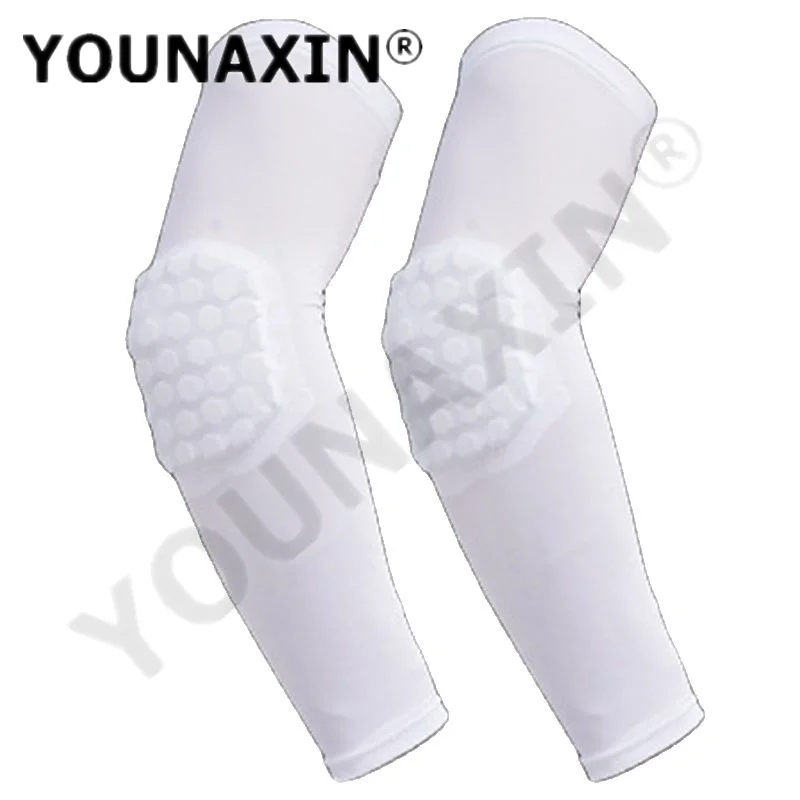 White Arm Guard Knee Pads 3/4 Cropped Pants Basketball Shorts Football Soccer Sports Bottoms Anti-collision Short Sleeve T-shirt