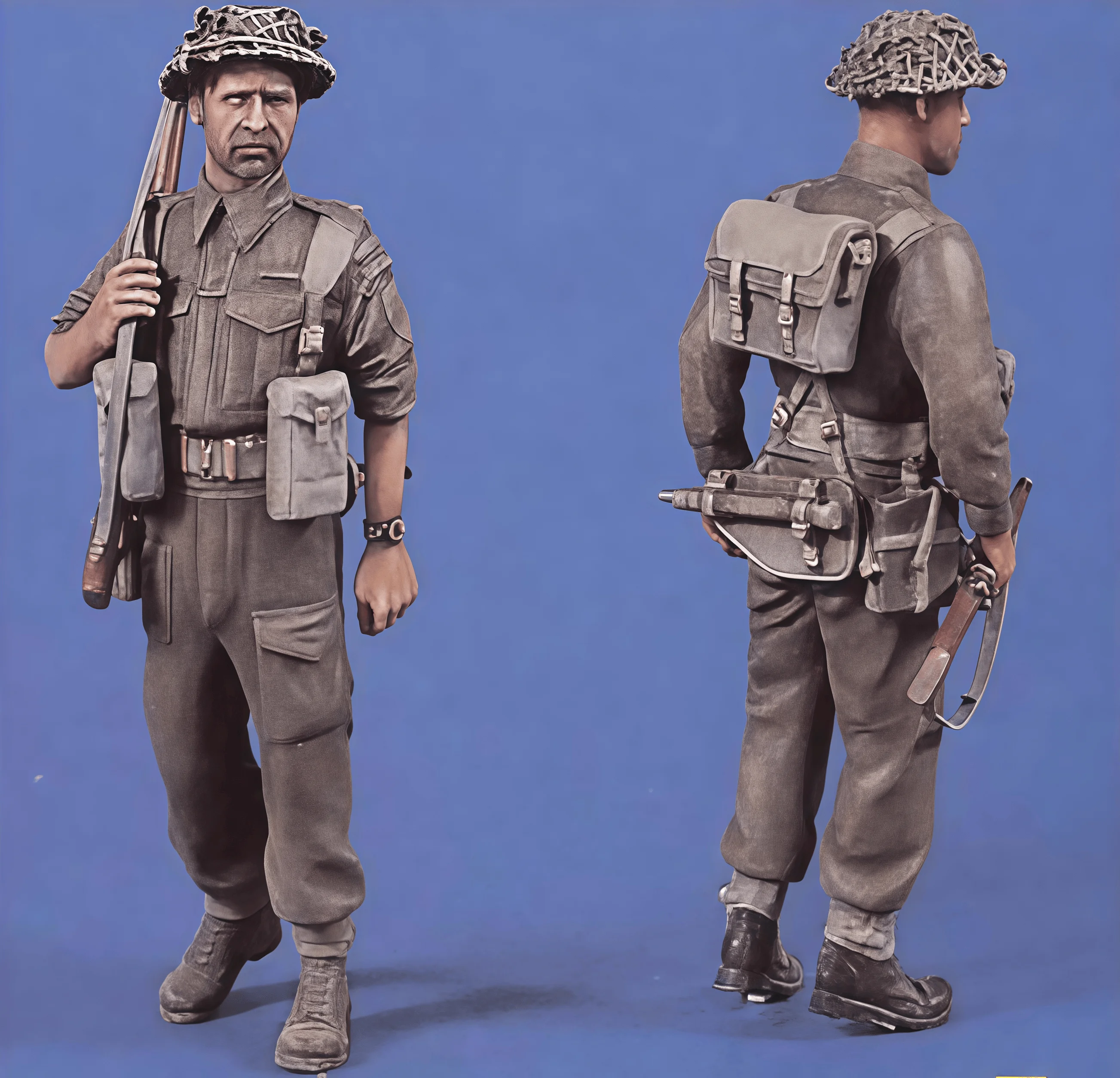 

Precision 1/35 Resin Model Kit GK, British Infantry 2-person Model, Unpainted