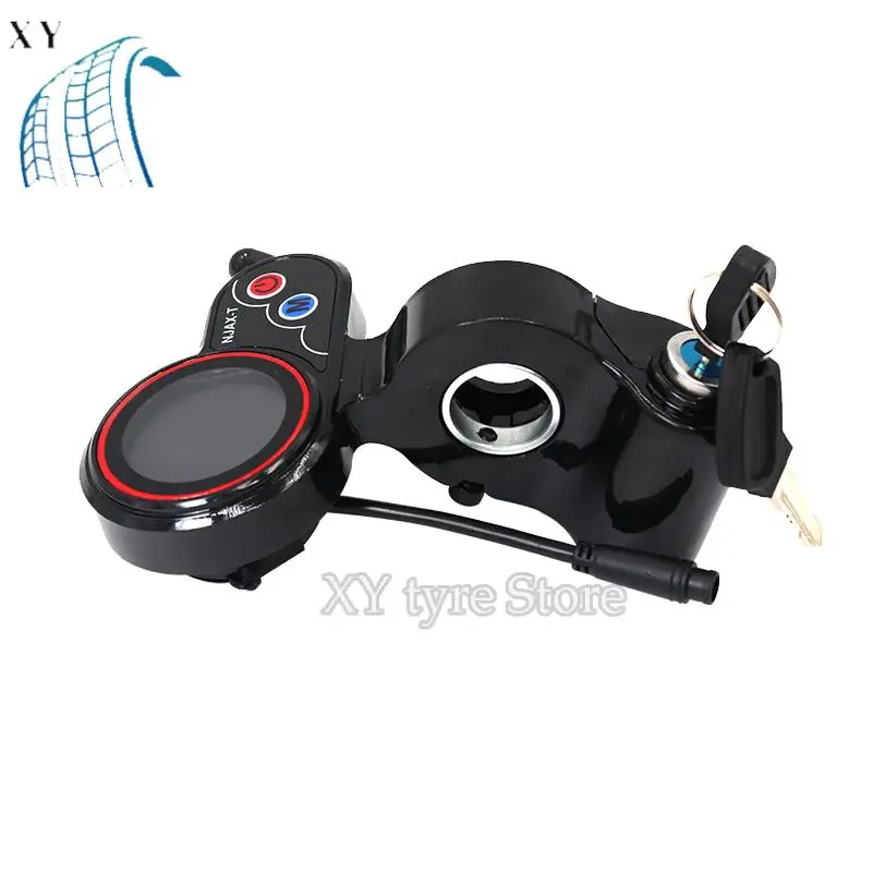 

NJAX-T 6 pin Dashboard for KUGOO M4 Electric Scooter Panel Communication Instrument Display Parts with key