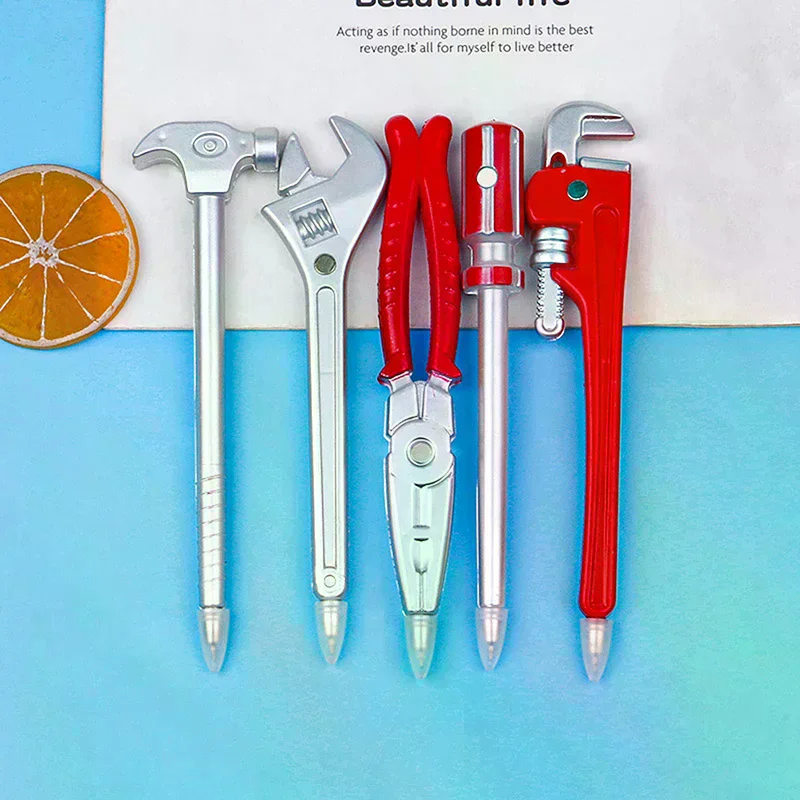 Ball Pens Simulation Hardware Tools Vise Screwdriver Pliers Hammer Toy Modelling Ballpoint Pen Student Learning Prizes Gift