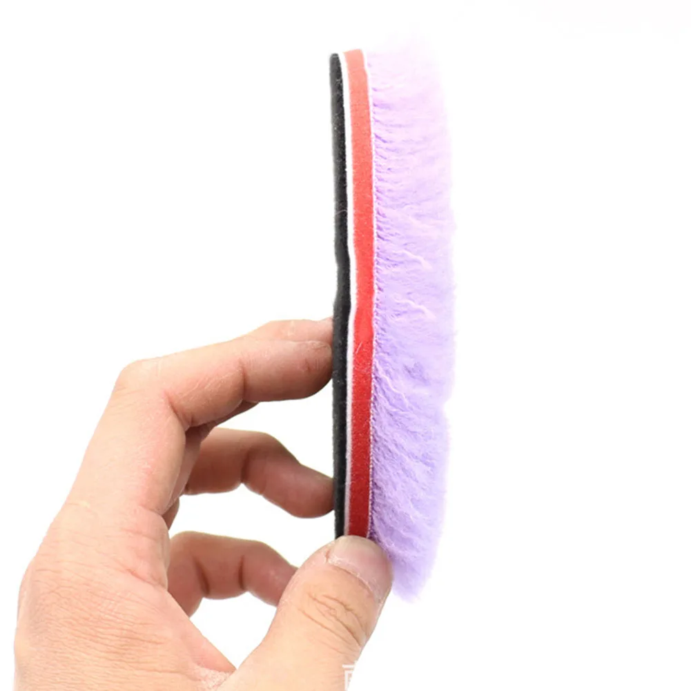 Car Paint Polishing Wool Polishing Pad 130mm 5.5 Inch Purple Sponge Foam Wood Car Waxing For Polishing Machine