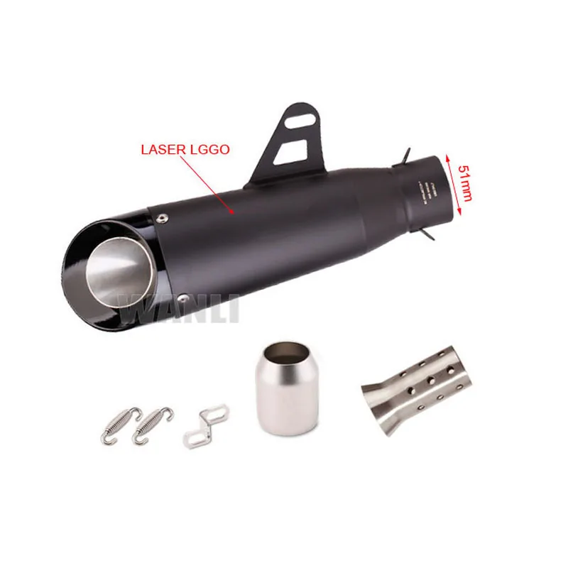 51mm 60mm Universal Motorcycle sc Exhaust proyect Escape with DB Killer For Honda YZF R6 R3 R25 MT07 MT09 Z400 Z900 Z650 MT03 image 4