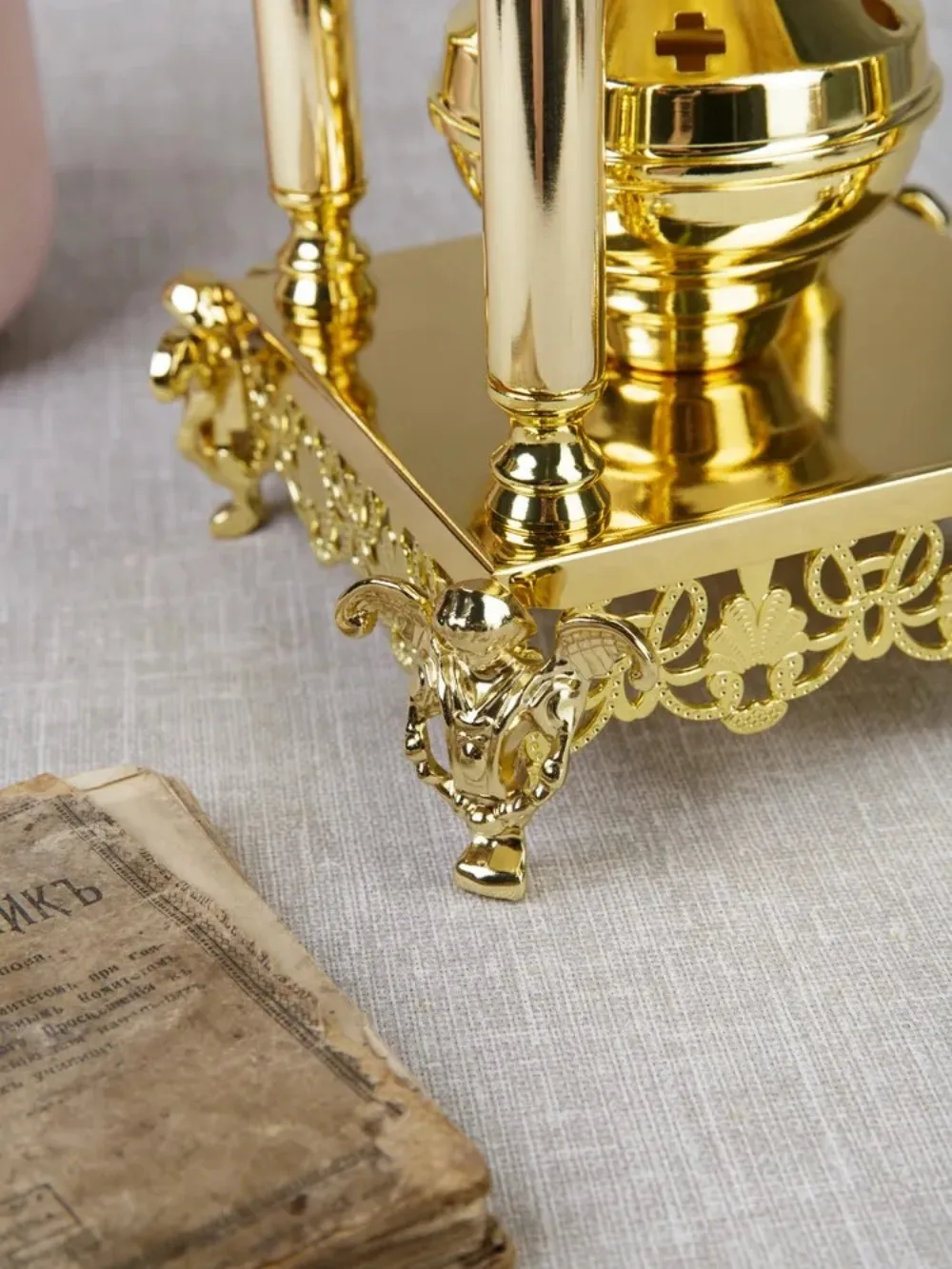 HTISOK Incensiere Ortodosso Lega Cattolico Sacro Religioso Cristiano Regali Chiesa Decor Bruciatore di Incenso Forniture Quemador De Incienso