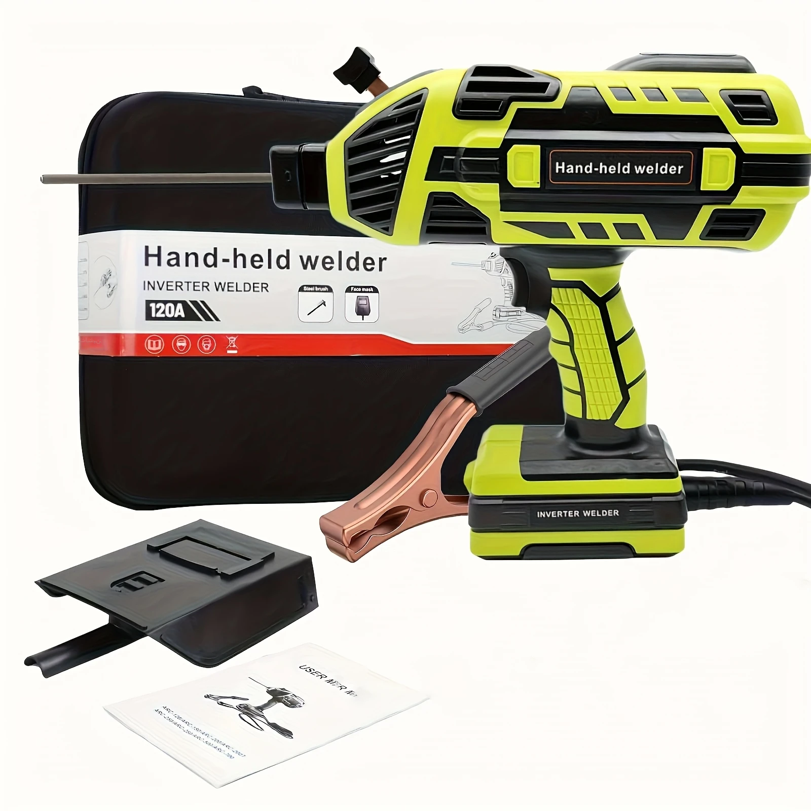 

Handheld Welding Machine, Portable Arc Welding Gun 110V Handheld Stick Arc Welder IGBT Inverter for 3/32"-1/8" Wire with Welder Kit, Holiday Gift for Adult Men