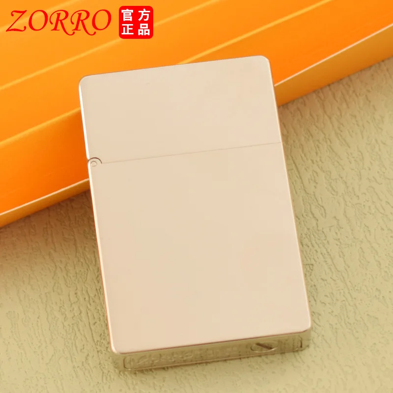 New Zorro Kerosene Lighter ZL8 White Nickel Light Plate Creative Personalized Flip-top Ignition Gift Lighter Can Be Wholesaled